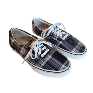 Vans Shoes Men's 7 Off the Wall Black and White Plaid Sneakers Trainers